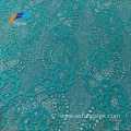 Fancy Jacquard Nylon Polyester Embroidered Lace Fabric
